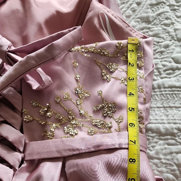 Elegant Strapless Pink Gown - Picture 13 of 13